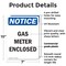 Signmission Gas Meter Enclosed, 7 in W x Rectangle, Plastic OS-2PACK-NS-P-710-V-13007 - alternate 4